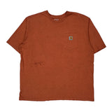 Carhartt T-Shirt - 2XL Orange Cotton
