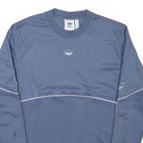 ADIDAS Mens Blue Sweatshirt Crew Neck S Polyester Blend Casual Sportswear