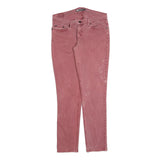 LEVI'S 524 Womens Jeans Pink Regular Skinny Denim W32 L32 Classic Zip Cotton