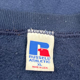 Made In USA Russell Athletic Spellout Sweatshirt - XL Navy Cotton