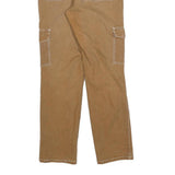 DICKIES Womens Cotton Blend Slim Beige Cargo Trousers W28 L28 Workwear Style