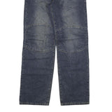 CIEN Mens Regular Fit Straight Leg Denim Dark W30 L32 Zip Cotton Blend Jeans