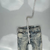 True Religion Skinny Jeans - 32W UK 10 Acid Wash Cotton