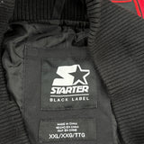 Chicago Bulls Starter Graphic Varsity Jacket - 2XL Black Polyester