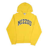 RUSSELL ATHLETIC Mens Yellow Mizzou Hoodie S Cotton Blend Pullover