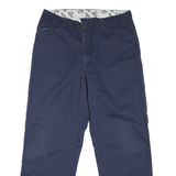BEN DAVIS Mens Cotton Blend Navy Regular Straight Trousers W36 L30 Workwear