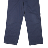 BEN DAVIS Mens Cotton Blend Navy Regular Straight Trousers W36 L30 Workwear