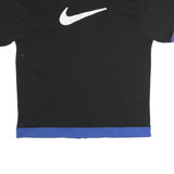 NIKE Mens Black & Blue Zip Jacket XL Polyester Blend Casual Sportswear Athletic