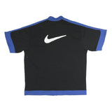 NIKE Mens Black & Blue Zip Jacket XL Polyester Blend Casual Sportswear Athletic
