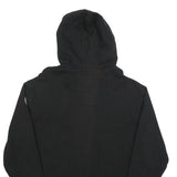 JUVENTUS Mens Black Football Club Full Zip Hoodie L Cotton Blend