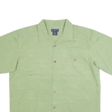 GORDON CLOTHING Mens Green L Shirt Cotton Blend Short Sleeve Casual Relaxed Fit
