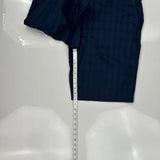 Tommy Hilfiger Checked Chino Shorts - 36W 10L Navy Cotton