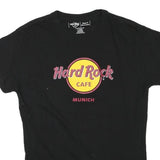 HARD ROCK CAFE Womens Black Munich T-Shirt XL Short Sleeve Crew Neck Cotton