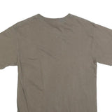GILDAN Mens Brown Graphic T-Shirt S Short Sleeve Crew Neck Cotton Blend
