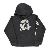 Age 10-12 Carhartt Hoodie - Medium Black Cotton