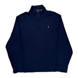 Polo By Ralph Lauren 1/4 Zip - XL Navy Cotton