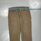 Carhartt Double Knee Carpenter Pants - 36W 30L Khaki Cotton