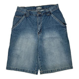 Utility Denim Shorts - 32W 10L Blue Cotton