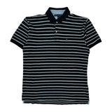 Tommy Hilfiger Striped Polo Shirt - XL White Cotton