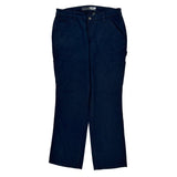 Carhartt Cargo Trousers - 32W UK 12 Navy Cotton