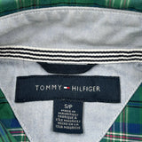Tommy Hilfiger Checked Shirt - Small Green Cotton