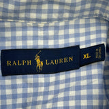 Ralph Lauren Checked Shirt - XL Blue Cotton