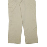 DICKIES Mens Cotton Blend Beige Regular Fit Straight Leg Trousers W35 L30