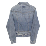 LEVI'S Womens Blue Denim Button Jacket S Cotton Classic Casual Retro