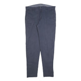LEVI'S Mens Cotton Blend Navy Regular Fit Straight Leg Trousers W36 L34 Casual
