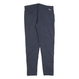 LEVI'S Mens Cotton Blend Navy Regular Fit Straight Leg Trousers W36 L34 Casual