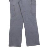 CARHARTT Womens Regular Blue Cotton Blend Zip Trousers W28 L28 Durable Workwear
