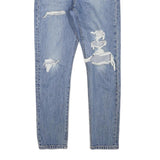 LEVI'S 501S Womens Jeans Blue Slim Skinny Denim Light W28 L28 Distressed