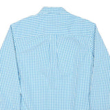 WRANGLER Mens Blue Checked Shirt XS Classic Button-Down Collar Long Sleeve
