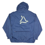USA GARRY SPORT Mens Blue Jacket XL Polyester Blend Plain Zip Hooded Casual