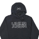 UNDER ARMOUR Mens Black Hoodie M Cotton Blend Pullover Lightweight Casual