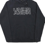 UNDER ARMOUR Mens Black Hoodie M Cotton Blend Pullover Lightweight Casual