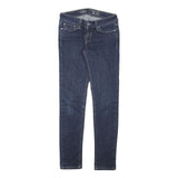 LEVI'S Mens Slim Blue Denim Slim Fit Jeans W26 L28 Classic Cotton Blend Zip