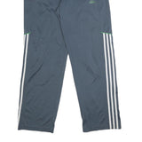 ADIDAS Mens Joggers Blue White Green M W28 L30 Polyester Sportswear
