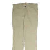 CARHARTT Mens Cotton Beige Relaxed Straight Trousers W38 L36 Workwear Casual