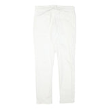 GUESS Mens Slim White Jeans Cotton Blend W33 L30 Zip Closed Casual Wear