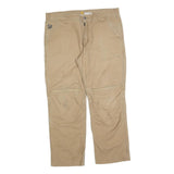 CARHARTT Mens Relaxed Fit Beige Cotton Blend Workwear Trousers W36 L30 Durable