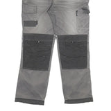 DICKIES Mens Cotton Blend Grey Work Trousers Regular Straight W34 L31 Utility