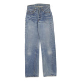 LEVI'S 501 Womens Jeans Blue Regular Straight Denim Light W26 L30 Classic Fit