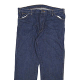 DICKIES Mens Jeans Blue Regular Straight Denim Medium W40 L30 Workwear Zip