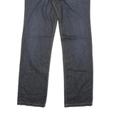 ICEMAN Womens Jeans Blue Regular Straight Denim W36 L34 Embroidered Back Pockets