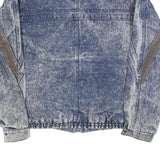 BOULEVARD Mens Blue Denim Cotton Zip Jacket M Vintage Retro Casual Outerwear