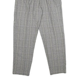 CASABLANCA Womens Polyester Blend Grey Regular Straight Trousers W30 L30 Checked