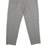 CASABLANCA Womens Polyester Blend Grey Regular Straight Trousers W30 L30 Checked