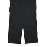 DICKIES Mens Black Cotton Blend Regular Straight Trousers W30 L30 Workwear Zip