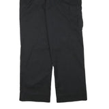 DICKIES Mens Black Cotton Blend Regular Straight Trousers W30 L30 Workwear Zip
